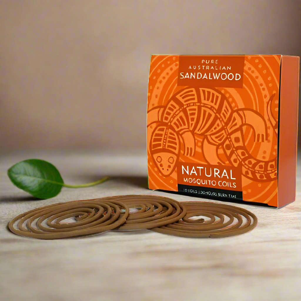 Natural Mosquito Coils Sandalwood 10pk