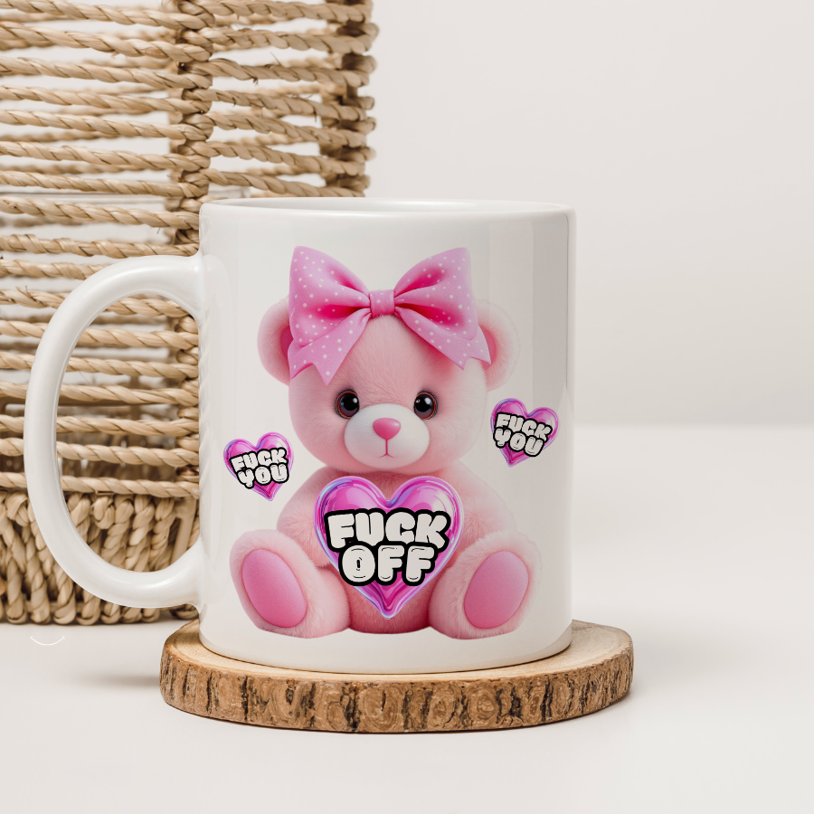 Rude Coffee Mug - Fuck Off Bear