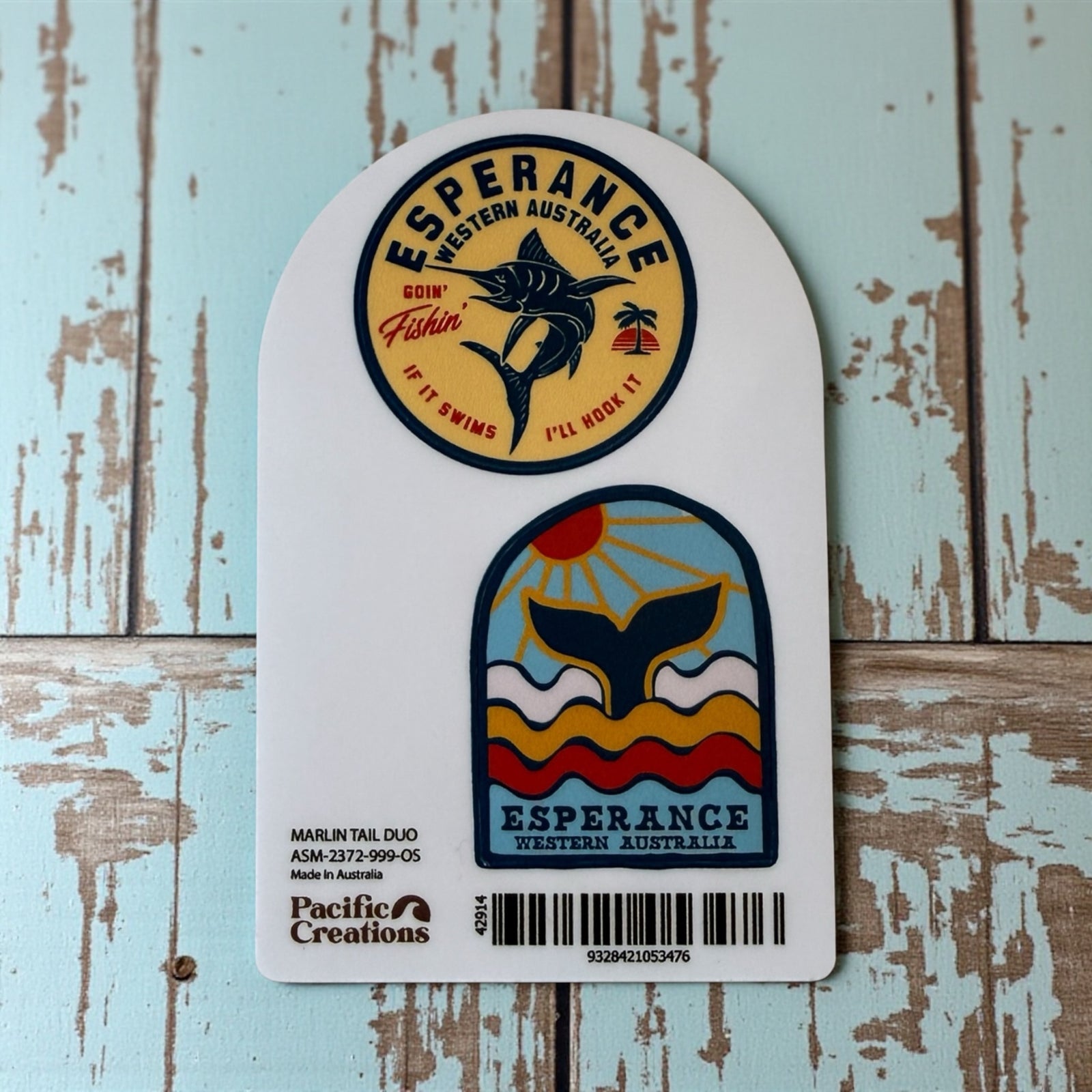 Sticker Marlin Tail Duo