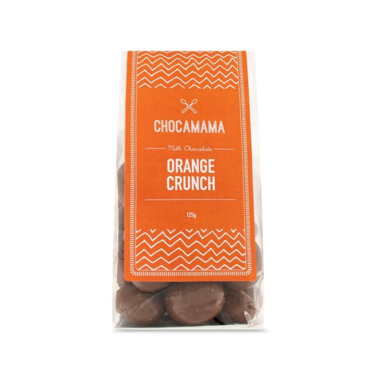 Chocamama Milk Chocolate Orange Crunch 125g