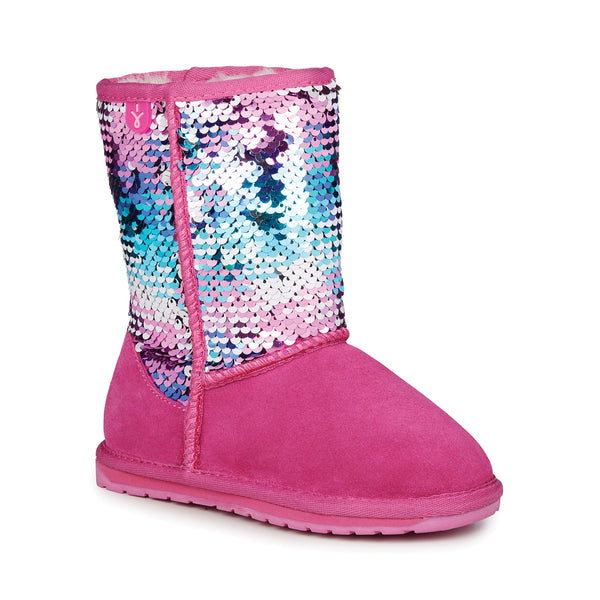 EMU Kids Wallaby Sequin Deep Pink - White Sands Gallery
