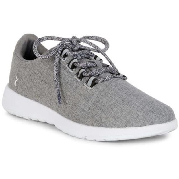 Emu Australia Barkly wool sneaker in grey with marle grey laces and a white sole