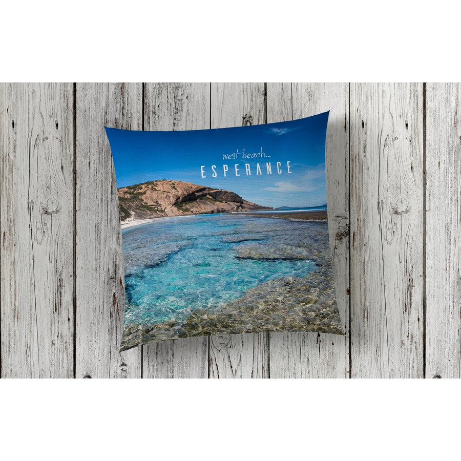 beautiful home decor and decorating cushion throw pillow nautical featuring West Beach by photographer Gary Alan