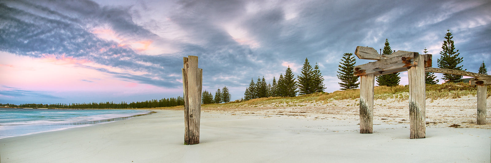 Castletown Jetty Norfolk Pines Esperance Panorama by Gary Alan Photography