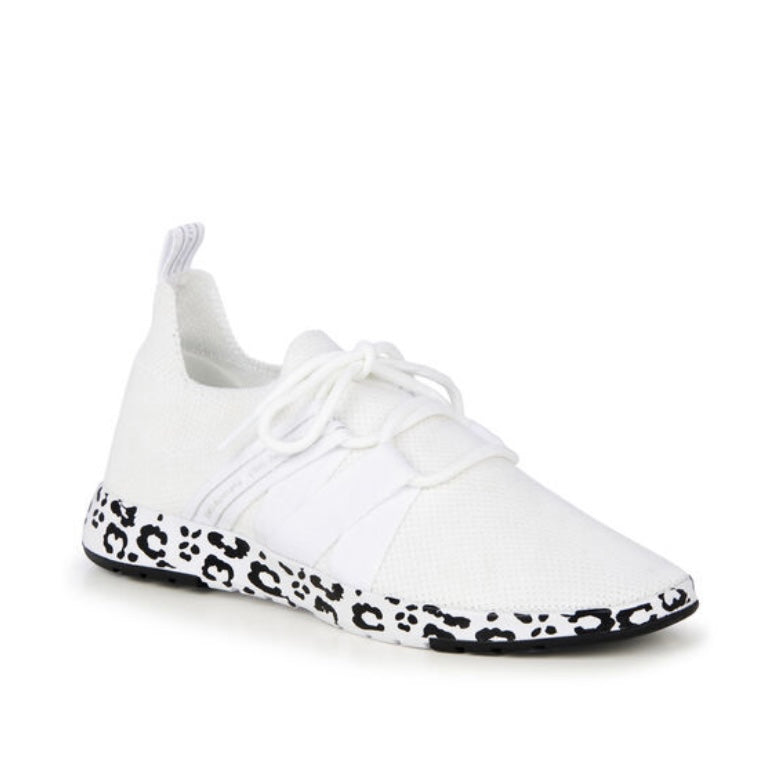EMU Leura Leopard Womens Wool Sneaker White Sands Gallery