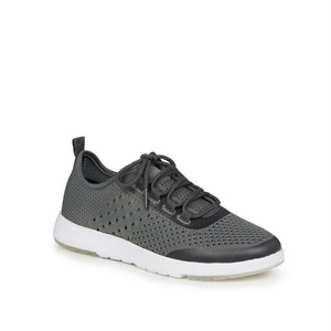 Emu Australia Grey Miki wool mesh sneaker with grey laces side view