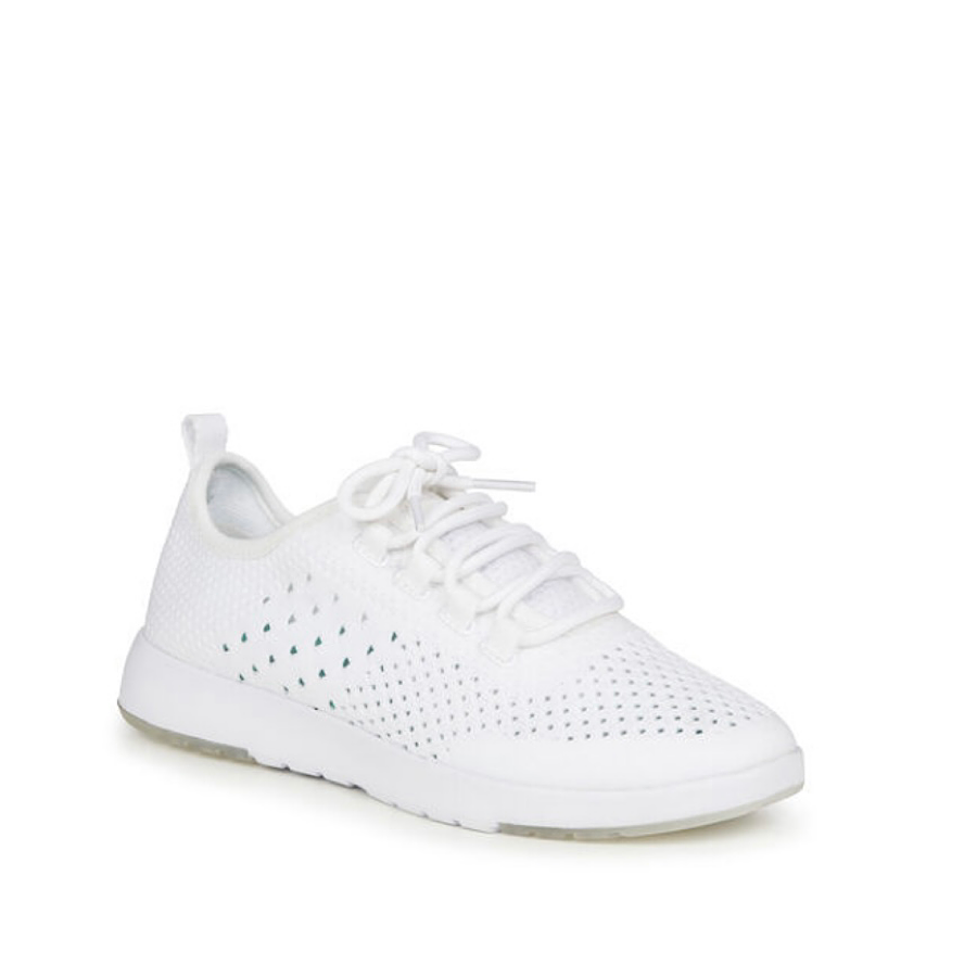 Emu Australia white Miki wool mesh sneaker with white laces side view