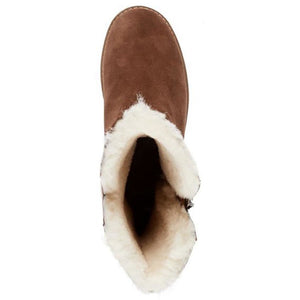 Emu Gravelly waterproof sheepskin boots with side zip in oak brown colour