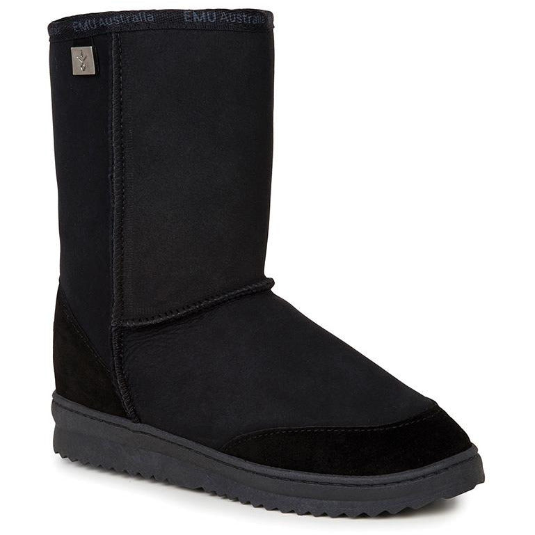 Mid calf height black ugg boots 