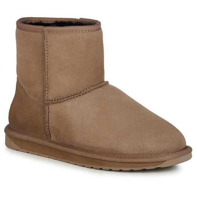 Emu Australian made Platinum Stinger Mini Sheepskin ugg Boot Ankle Height in Mushroom