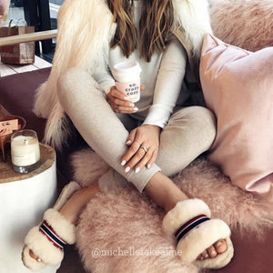 EMU Wrenlette Sheepskin Slippers Assorted Colours White Sands