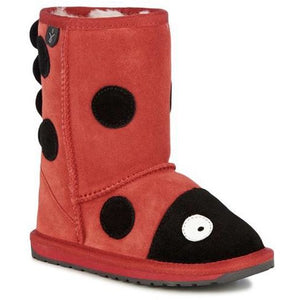 EMU Kids Ladybird Sheepskin Boots