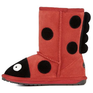 EMU Kids Ladybird Sheepskin Boots