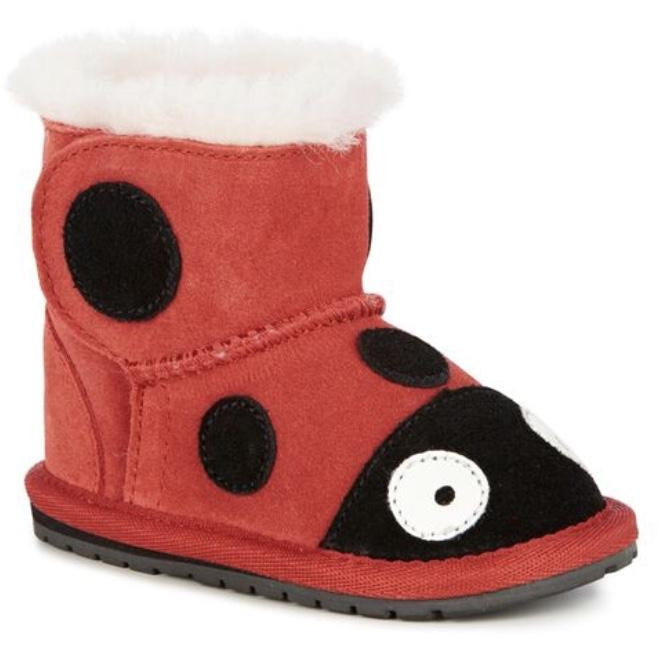 EMU Kids Ladybird Walker Sheepskin Boots