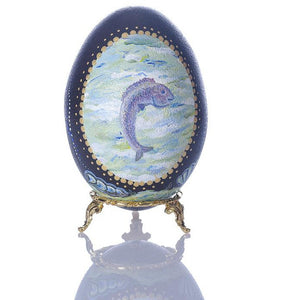 Ocean Fun | Hand Painted Emu Egg #61