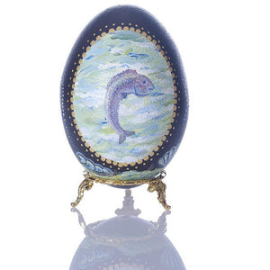 Ocean Fun | Hand Painted Emu Egg #61