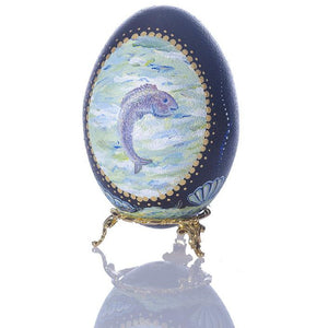 Ocean Fun | Hand Painted Emu Egg #61