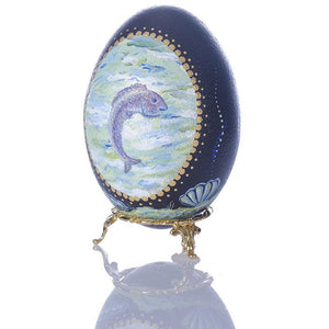 Ocean Fun | Hand Painted Emu Egg #61