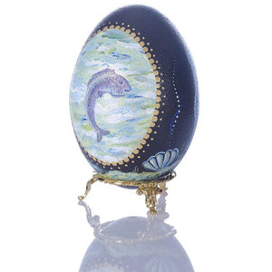 Ocean Fun | Hand Painted Emu Egg #61