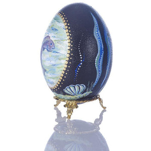 Ocean Fun | Hand Painted Emu Egg #61