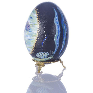 Ocean Fun | Hand Painted Emu Egg #61