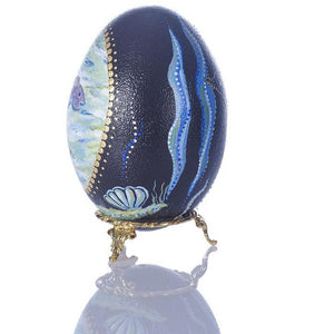 Ocean Fun | Hand Painted Emu Egg #61