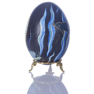 Ocean Fun | Hand Painted Emu Egg #61