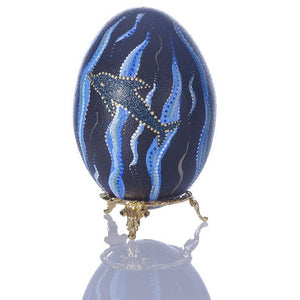 Ocean Fun | Hand Painted Emu Egg #61