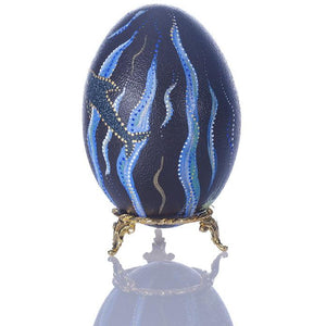 Ocean Fun | Hand Painted Emu Egg #61