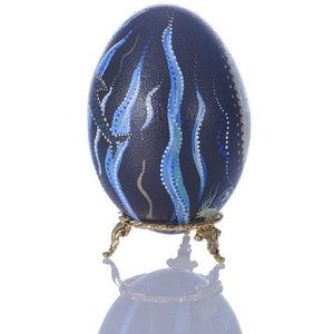 Ocean Fun | Hand Painted Emu Egg #61