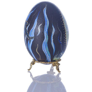 Ocean Fun | Hand Painted Emu Egg #61