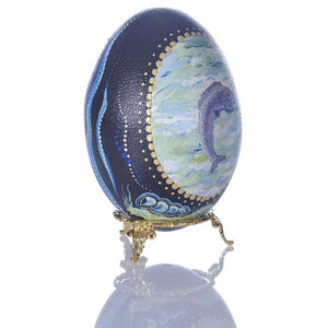 Ocean Fun | Hand Painted Emu Egg #61