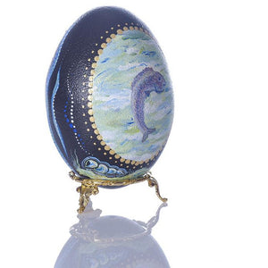 Ocean Fun | Hand Painted Emu Egg #61