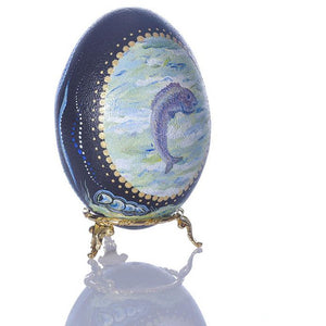 Ocean Fun | Hand Painted Emu Egg #61