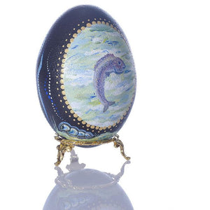 Ocean Fun | Hand Painted Emu Egg #61