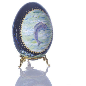 Ocean Fun | Hand Painted Emu Egg #61