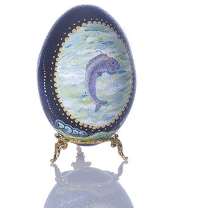 Ocean Fun | Hand Painted Emu Egg #61