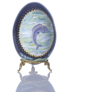 Ocean Fun | Hand Painted Emu Egg #61