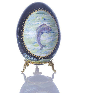 Ocean Fun | Hand Painted Emu Egg #61