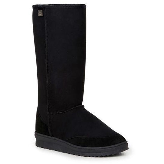 Emu Australia outback hi australian made sheepskin ugg boot tall black