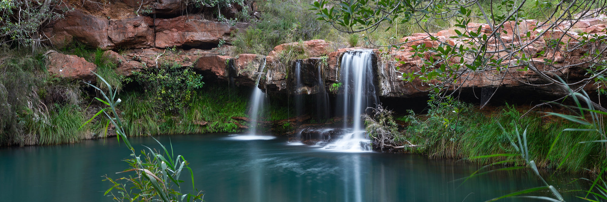 Panoramic image of Fern Pool in Karijini National Park Western Australia Sally Nevin Photography