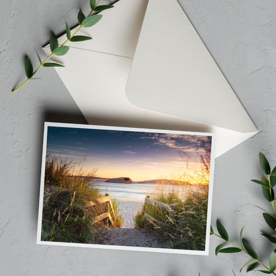 Card with Envelope | Twilight Cove Sunrise