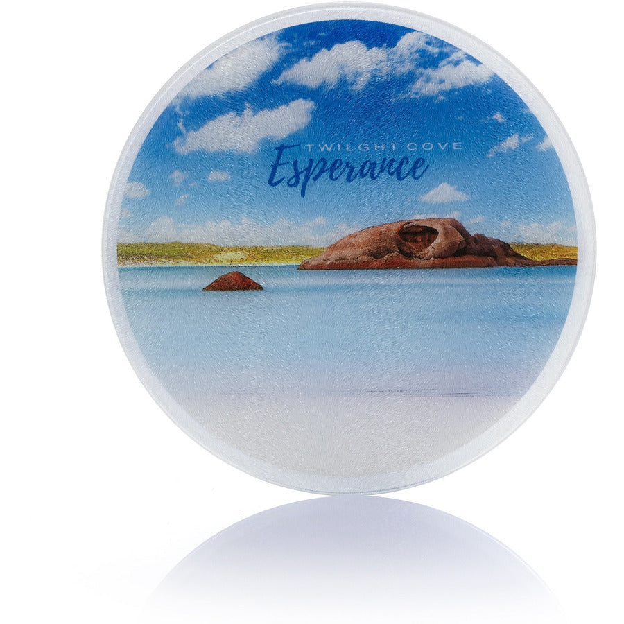 Glass Chopping Board - Twilight Cove - Printed in Esperance